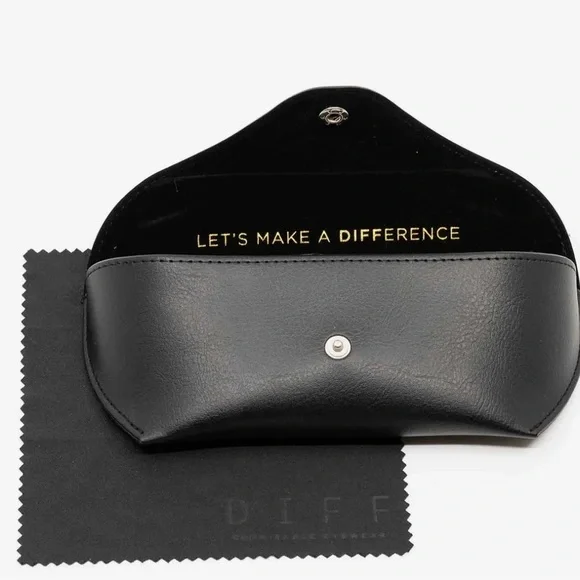 DIFF Becky II Cream Tortoise Oversized Cat Eye Sunglasses for Women - Picture 3 of 9